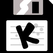 Klardonics Digital, Ltd logo featuring a black floppy disc with the letter K written on the label.